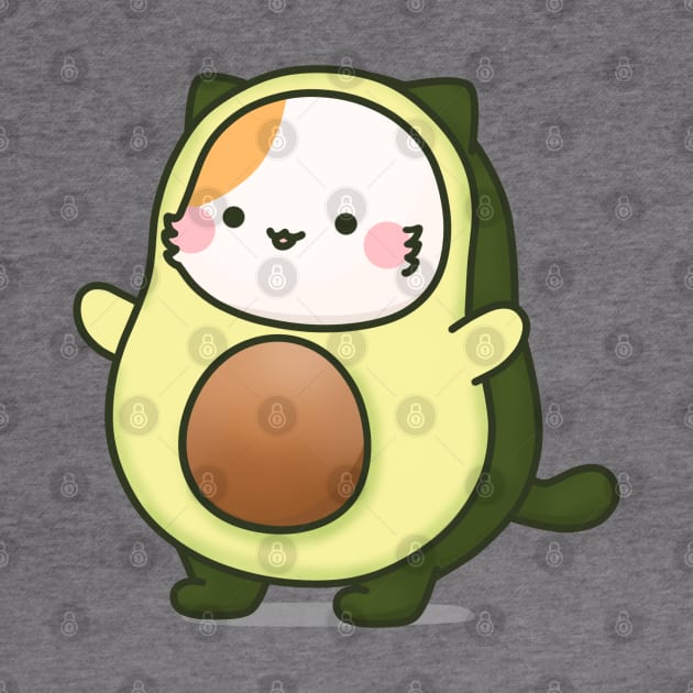 Avocado cat by @muffin_cat_ig